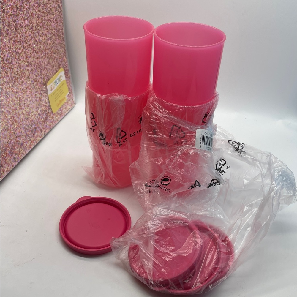Tupperware Table Top Tumblers with Seals 350 ml
